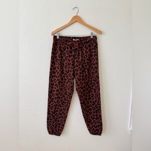 Marine Layer Anytime Leopard Sweatpants Women’s Size Small NWT